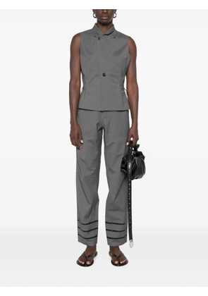 Coperni drawstring-waist buttoned gilet - Grey