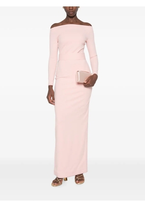 Solace London Sabina off-the-shoulder maxi dress - Pink