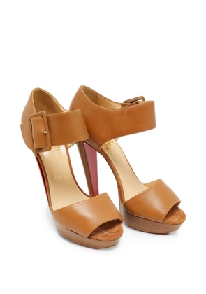 Christian Louboutin Pre-Owned Haute Retenue platform sandals - Brown
