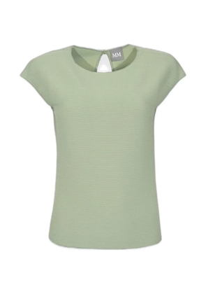 Max Mara ribbed-knit cap-sleeve top - Green