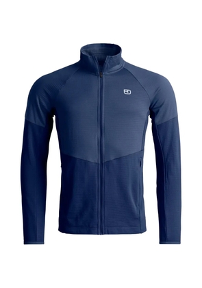 ORTOVOX waffle-knit panelled jacket - Blue
