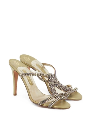 Gina crystal-embellished sandals - Gold