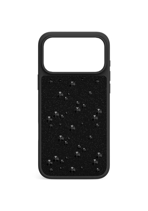 Swarovski iPhone® 17 Pro Max crystal-embellished phone case - Black