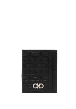 Ferragamo Gancini leather card holder - Black