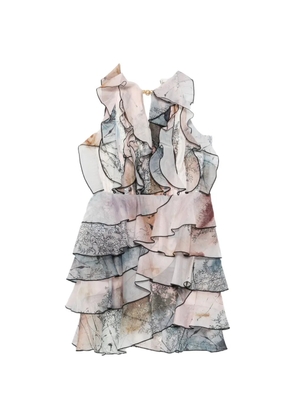 Aje Cleo ruffled mini dress - Neutrals