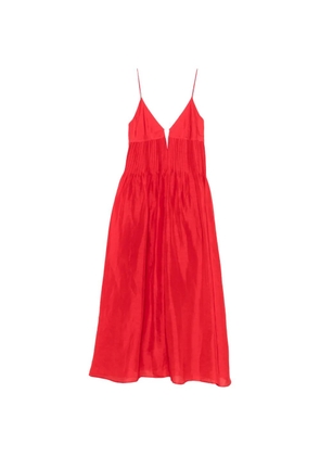 Tory Burch logo-detail maxi dress - Red
