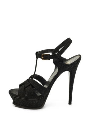 Saint Laurent Pre-Owned Tribute platform sandals - Black