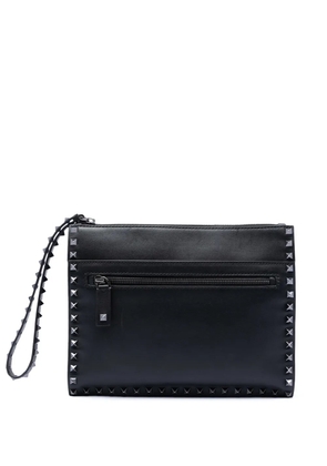 Valentino Garavani Pre-Owned 2018-2026 Leather Rockstud clutch bag - Black