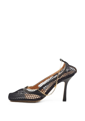 Bottega Veneta Pre-Owned Stretch chain-detail pumps - Black