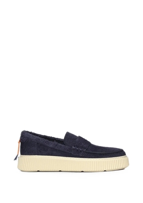 Baracuta textured-finish platform loafers - Blue
