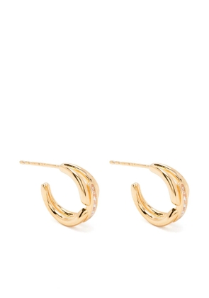 V JEWELLERY Rene hoop earrings - Gold