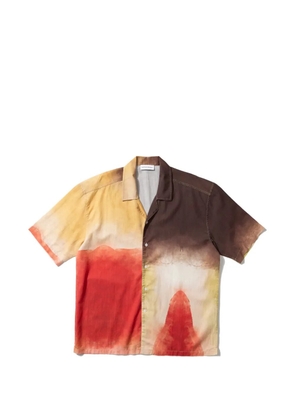 Edmmond Studios watercolour-print short-sleeve shirt - Neutrals