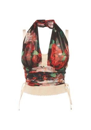 Dolce & Gabbana Pre-Owned floral-print blouse - Neutrals