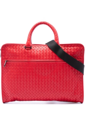 Bottega Veneta Pre-Owned 2012-2026 Nappa Intrecciato Briefcase business bag - Red