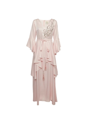 ELEGANZA LA MODE embellished layered maxi dress - Pink