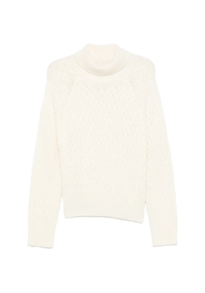 SERGIO MORETTI FIRENZE cable-knit turtleneck sweater - Neutrals