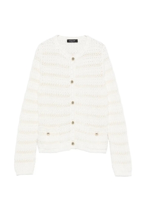 Fabiana Filippi open-knit buttoned cardigan - Neutrals