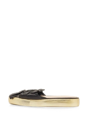 Charlotte Olympia Poolside knotted-top slides - Black