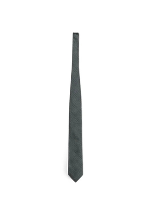Zegna patterned silk tie - Green