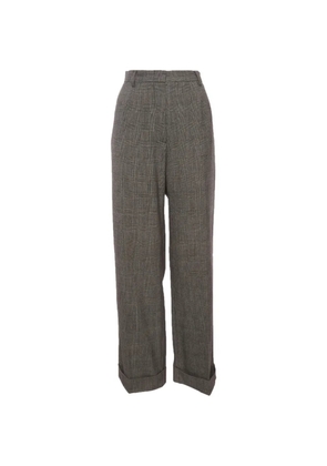 Max Mara Prince of Whales check trousers - Grey