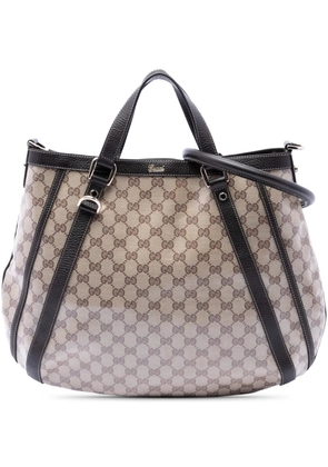 Gucci Pre-Owned 2016-2026 GG Crystal Abbey D Ring Convertible Tote satchel - Neutrals