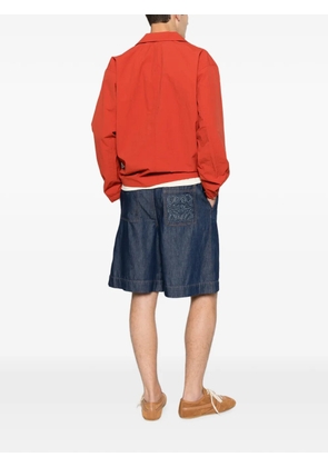 LOEWE Anagram-embroidered drawstring shorts - Blue