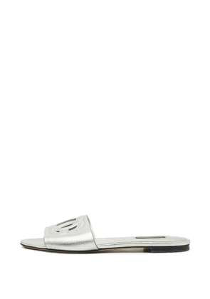 Dolce & Gabbana Pre-Owned DG Logo slides - Silver