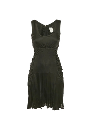 Versace Pre-Owned ruched sleeveless dress - Black