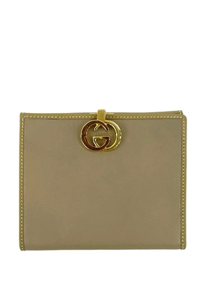 Gucci Pre-Owned 20th Century Calfskin Interlocking G Bifold Wallet small wallets - Neutrals