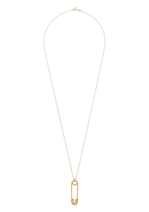 True Rocks large safety pin pendant necklace - Gold