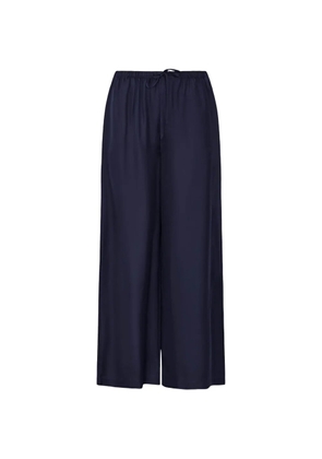 PATRICK ASSARAF silk drawstring palazzo pants - Blue