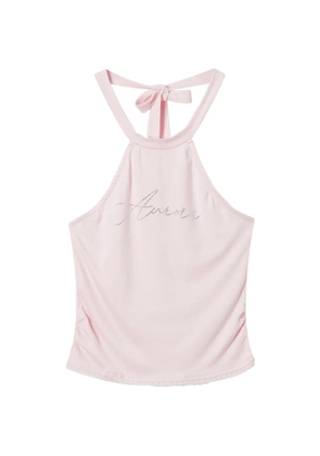 b+ab embellished halterneck top - Pink