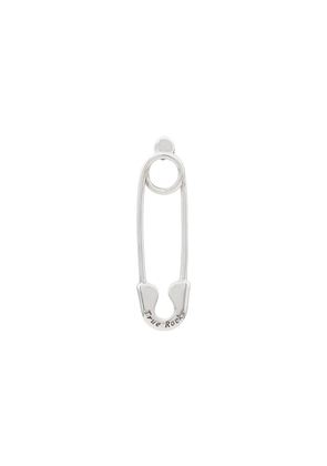 True Rocks safety pin stud earring - Silver