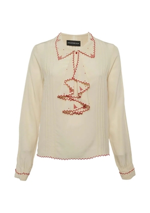 Zadig&Voltaire ruffled silk shirt - Neutrals
