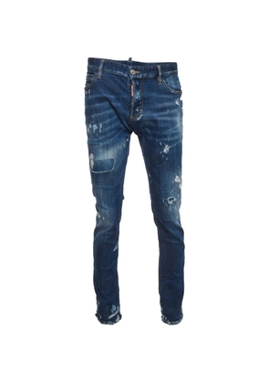 DSQUARED2 paint-splatter distressed jeans - Blue