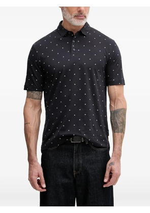 Armani Exchange logo-print short-sleeve polo shirt - Black