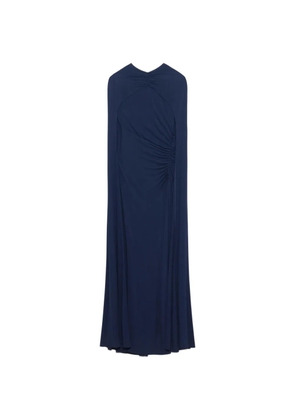 Simkhai ruched cape gown - Blue