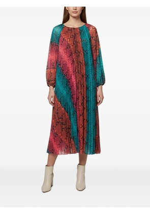 Escada Pre-Owned Dansion snakeskin-print maxi dress - Red