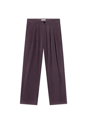 AGOLDE Slater pleated-detail trousers - Brown