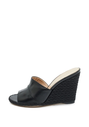 Stuart Weitzman Slidewalk woven wedge sandals - Black