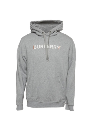 Burberry Pre-Owned logo-print jersey hoodie - Grey