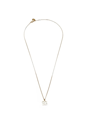 Fendi Pre-Owned Karligraphy pendant necklace - Gold
