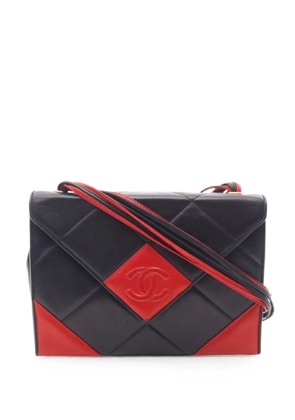 CHANEL Pre-Owned 1989-1991 diamond-stitch shoulder bag - Blue