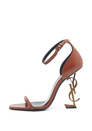 Saint Laurent Pre-Owned Opyum ankle-strap heeled sandals - Brown