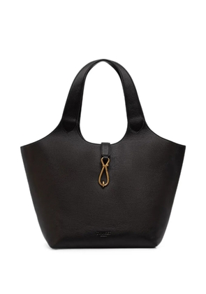 TWINSET hook-fastening leather tote bag - Black