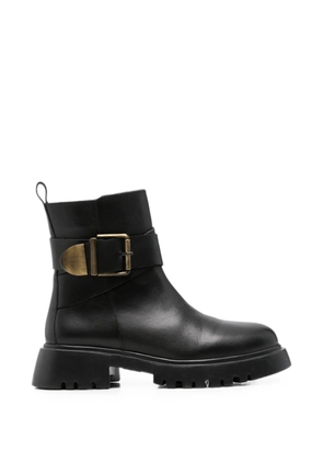 SERGIO MORETTI FIRENZE buckle-strap ankle boots - Black