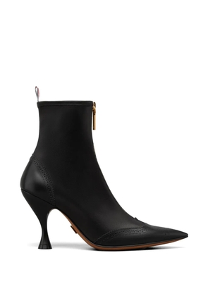 Thom Browne Wingtip leather ankle boots - Black