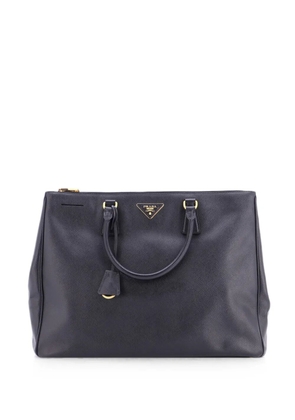 Prada Pre-Owned Double Zip Lux Saffiano Leather XL tote bag - Black