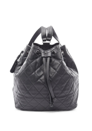 CHANEL Pre-Owned 1996-1997 quilted leather backpack - Black