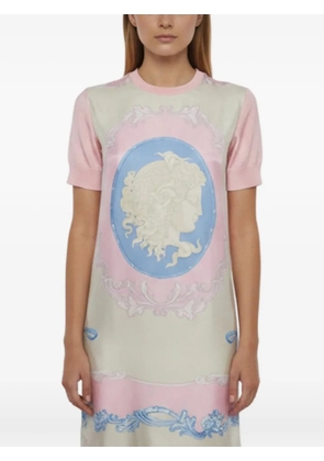 Versace Pre-Owned printed jersey dress - Pink